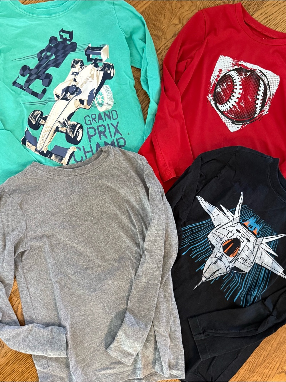 Boys long sleeve graphic t-shirts bundle 6/7